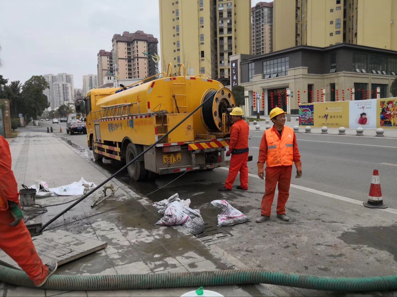 洞头排污管道清淤-管道清洗